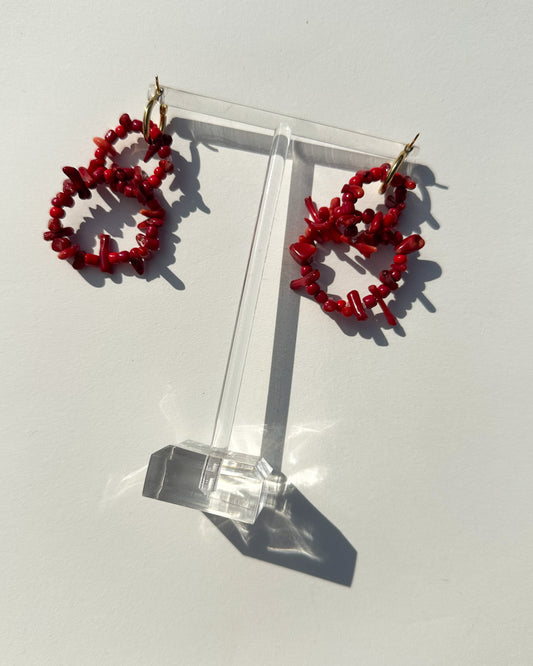 Infinity hoop earrings. One color.