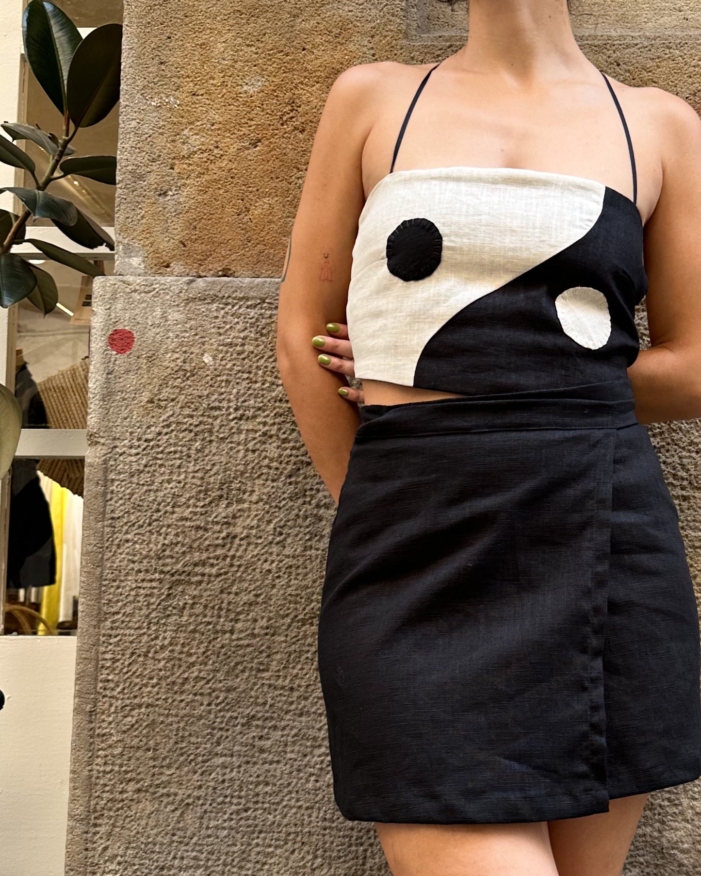 La parte superior del yin yang