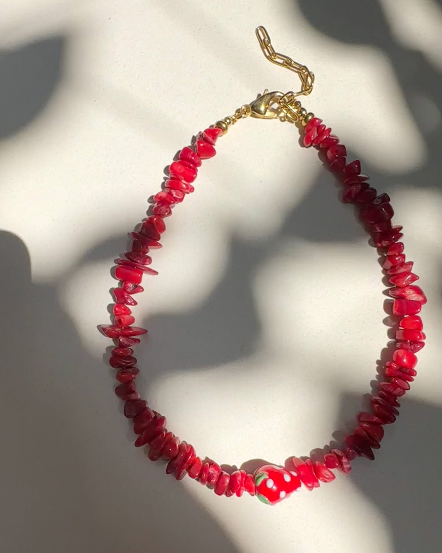 Red Gemstone Strawberry Set