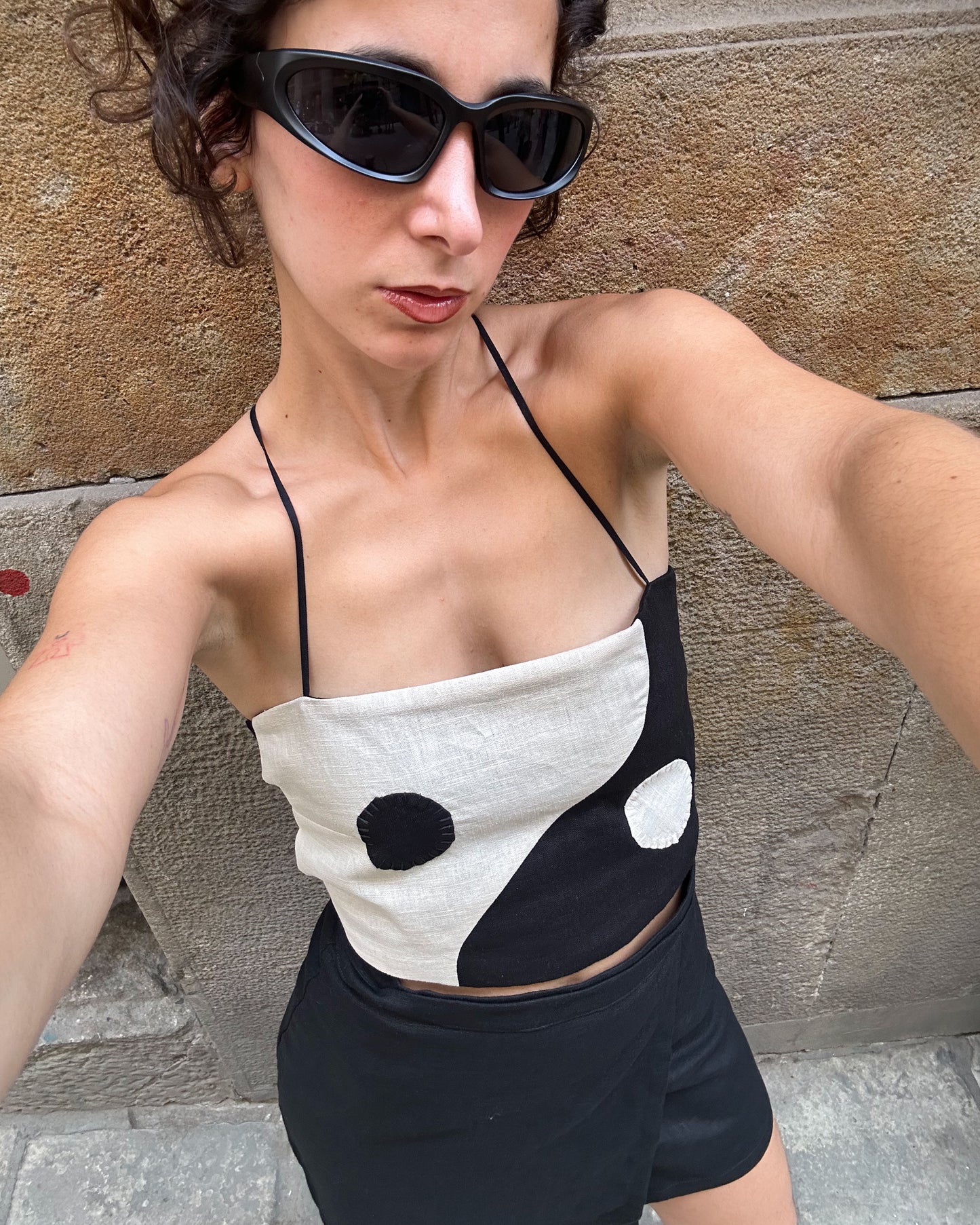 La parte superior del yin yang