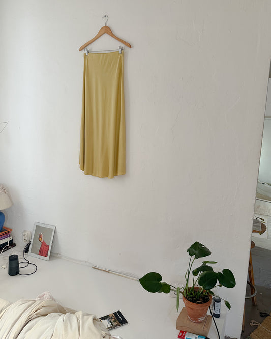 Silky Bias-Cut Skirt