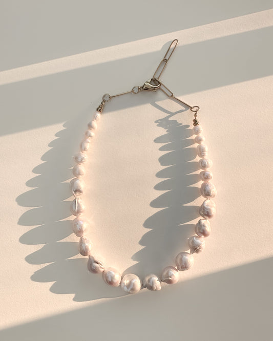 Baroque Pearl Necklace.