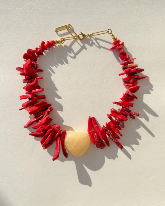 Honey Heart necklace.