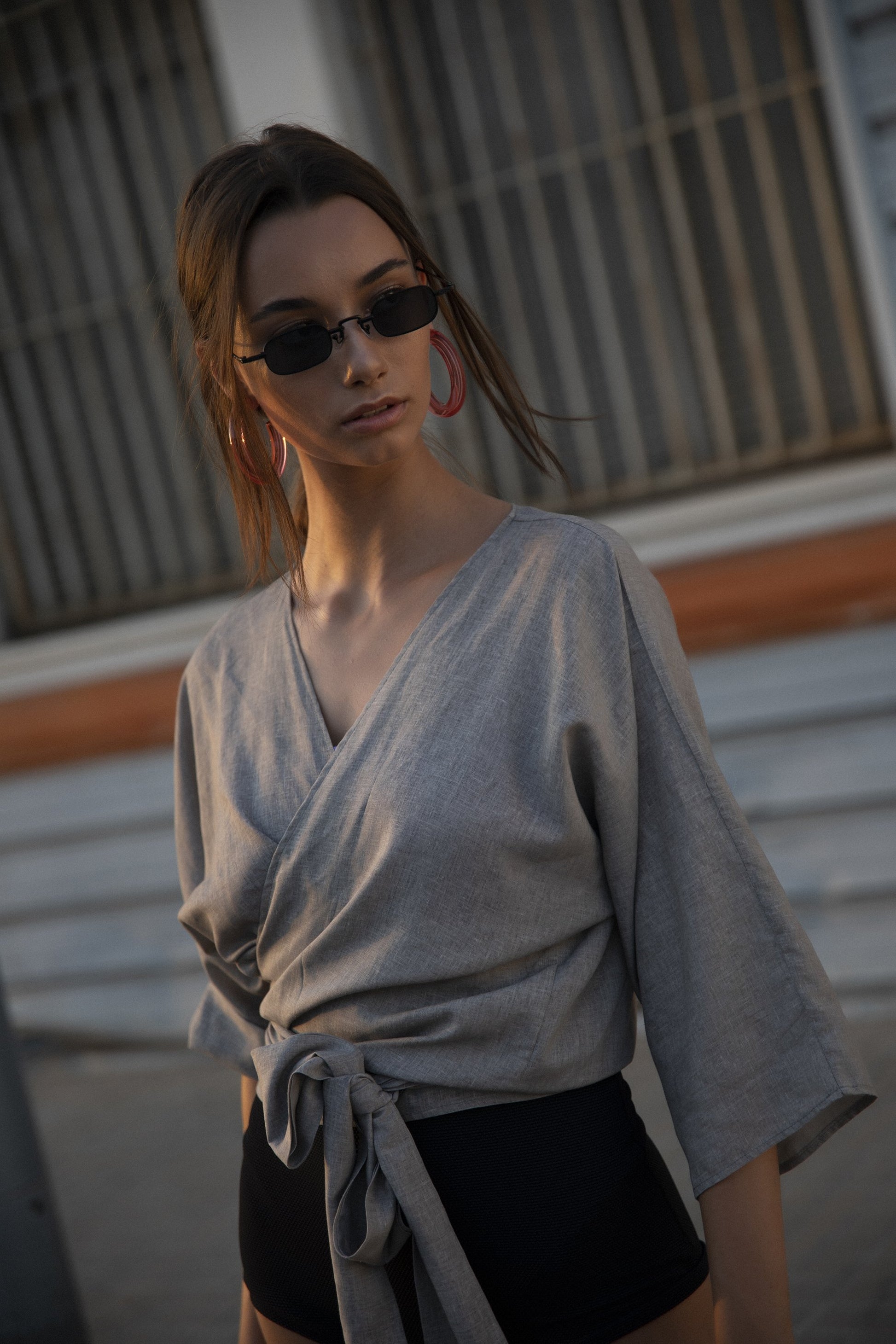 Kimono wrap blouse - Plhi studio
