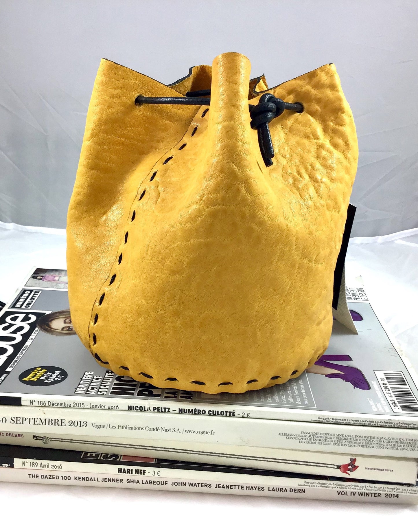 Luli mini bucket bag. Yellow. - Plhi studio