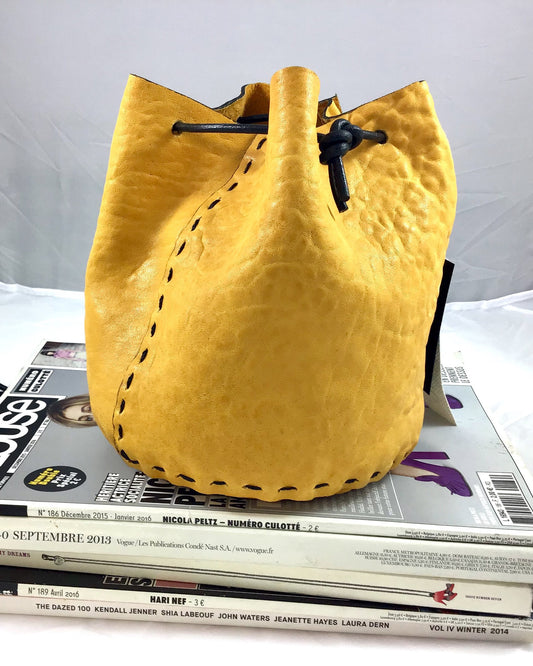 Luli mini bucket bag. Yellow. - Plhi studio