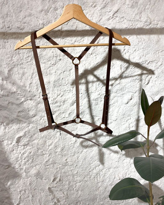 Handcrafted leather harness