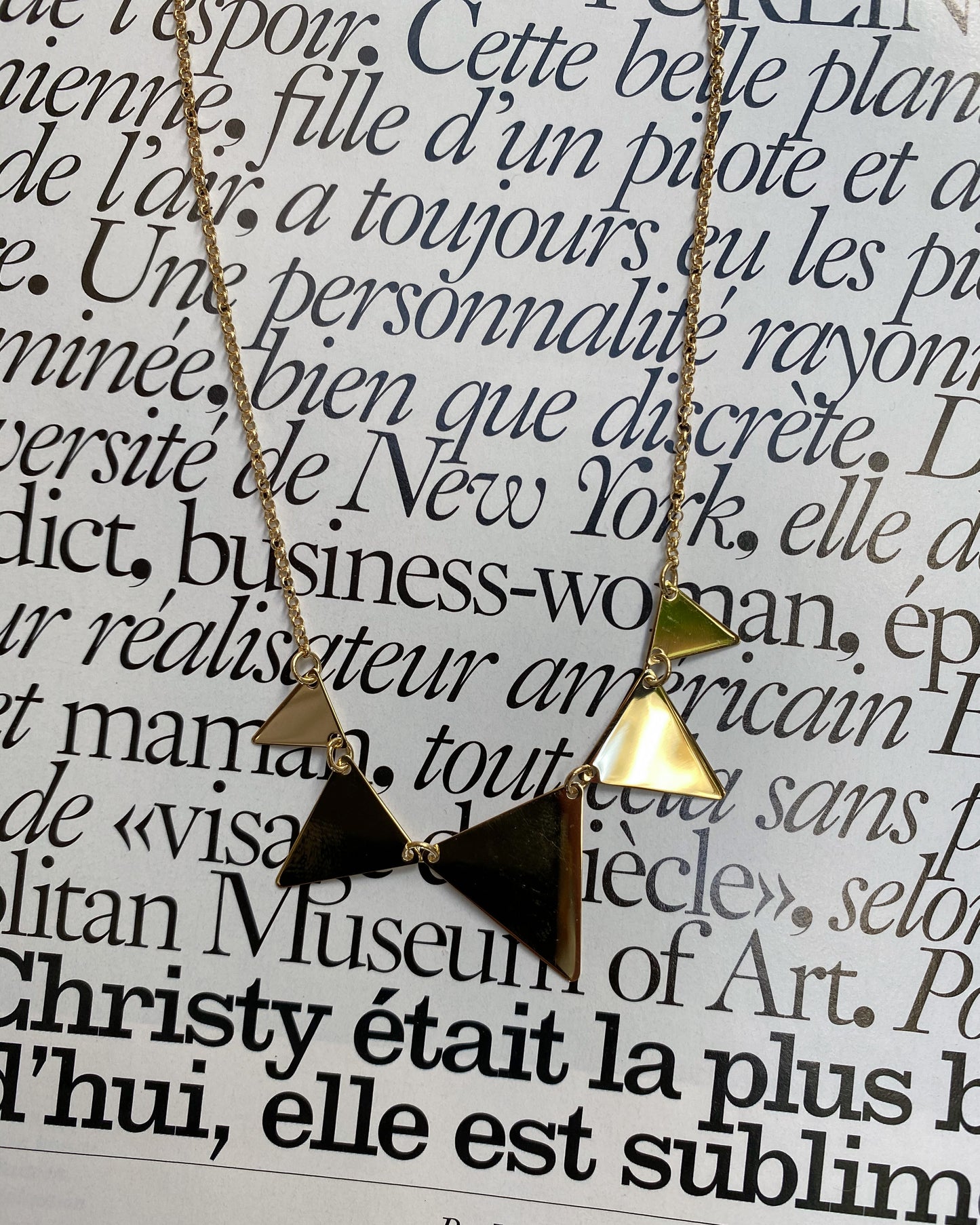 The triangle necklace